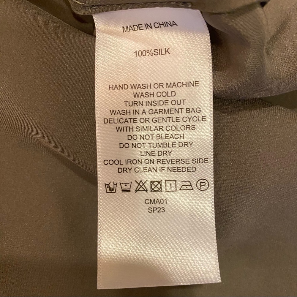 NWT Womens Quince 100% Washable Silk Maxi Tulip Skirt Gray Sz Small and XL - Picture 10 of 15